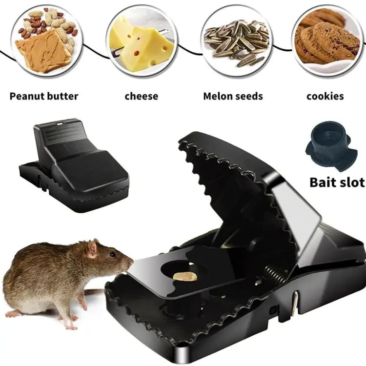 Heavy-Duty Black Mouse Trap ππ₯ | Safe, Reusable & Powerful Grip