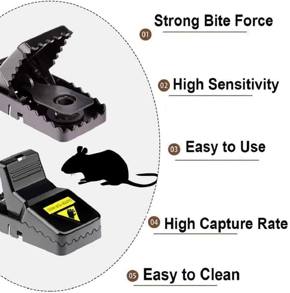 Heavy-Duty Black Mouse Trap ππ₯ | Safe, Reusable & Powerful Grip