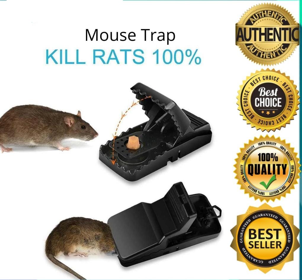 Heavy-Duty Black Mouse Trap ππ₯ | Safe, Reusable & Powerful Grip