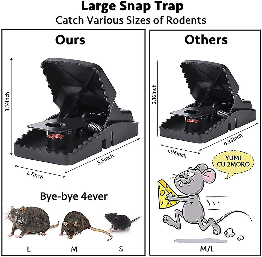 Heavy-Duty Black Mouse Trap ππ₯ | Safe, Reusable & Powerful Grip